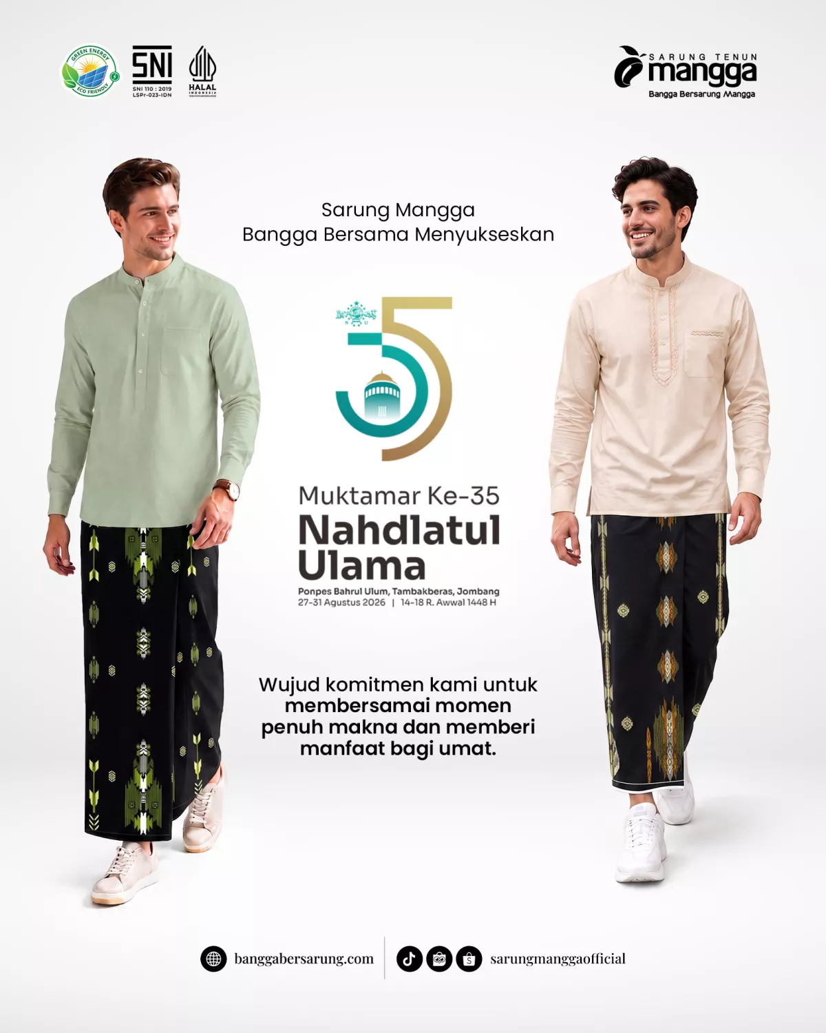 Pererat Silaturahmi Warga Nahdliyin, Sarung Mangga Berkhidmat di Muktamar Ke-35 NU