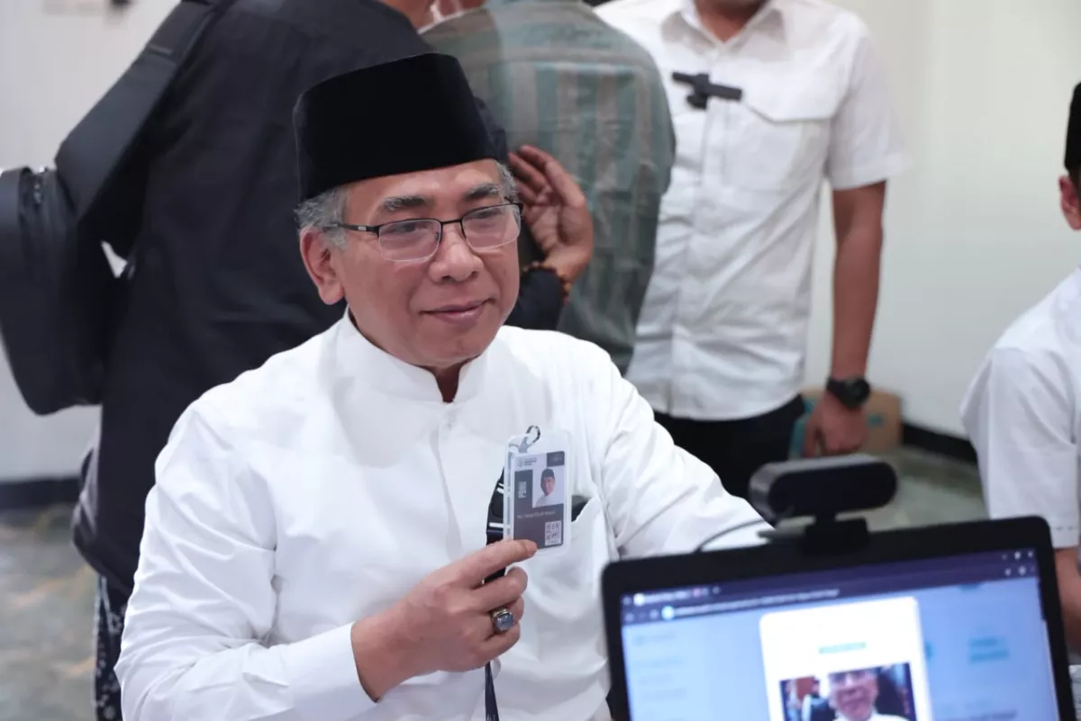 Gus Yahya Jelaskan Mekanisme Usulan AHWA di Lokasi Registrasi Muktamar Ke-35 NU