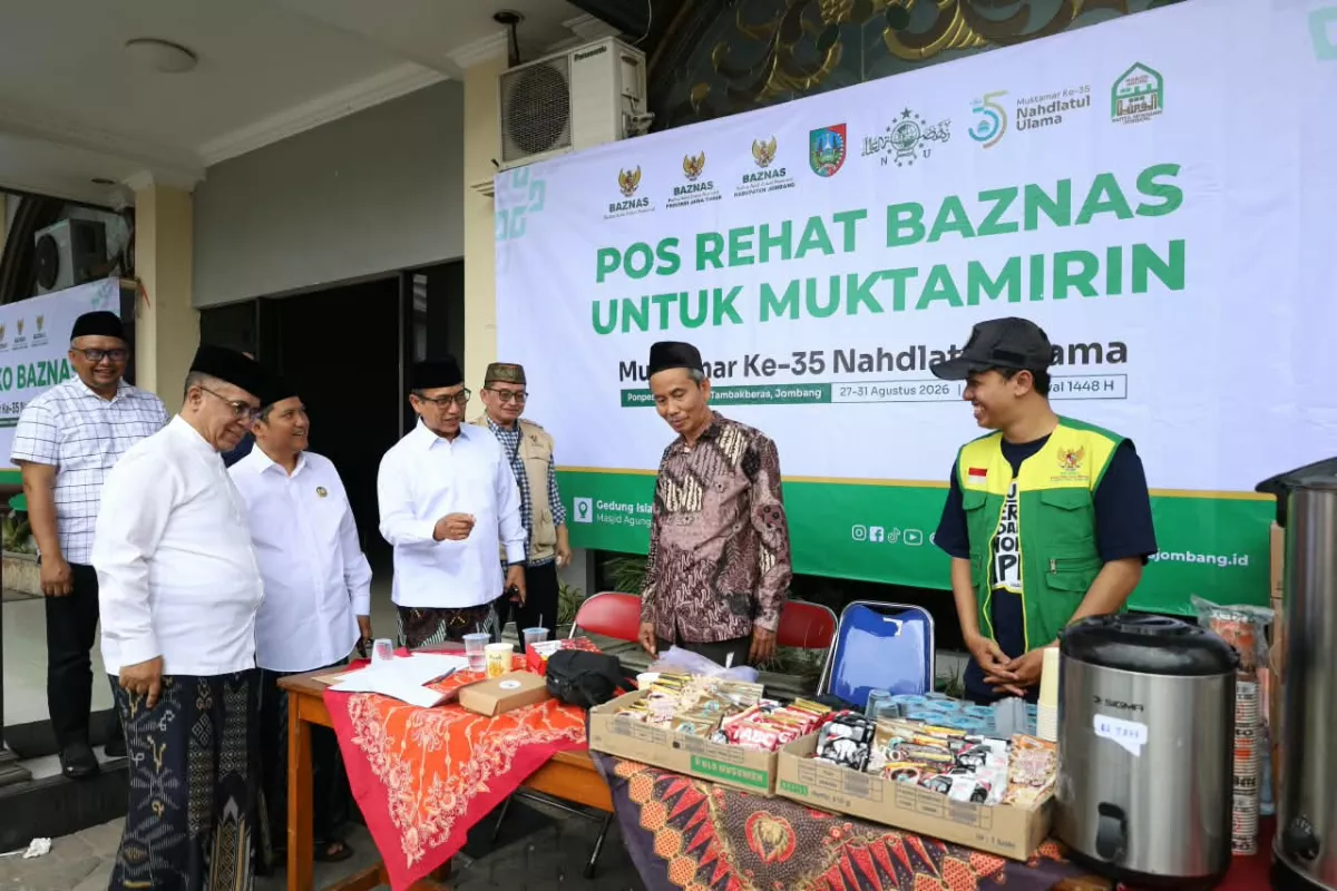 Aksi BAZNAS RI dalam Muktamar Ke-35 NU di Tambakberas