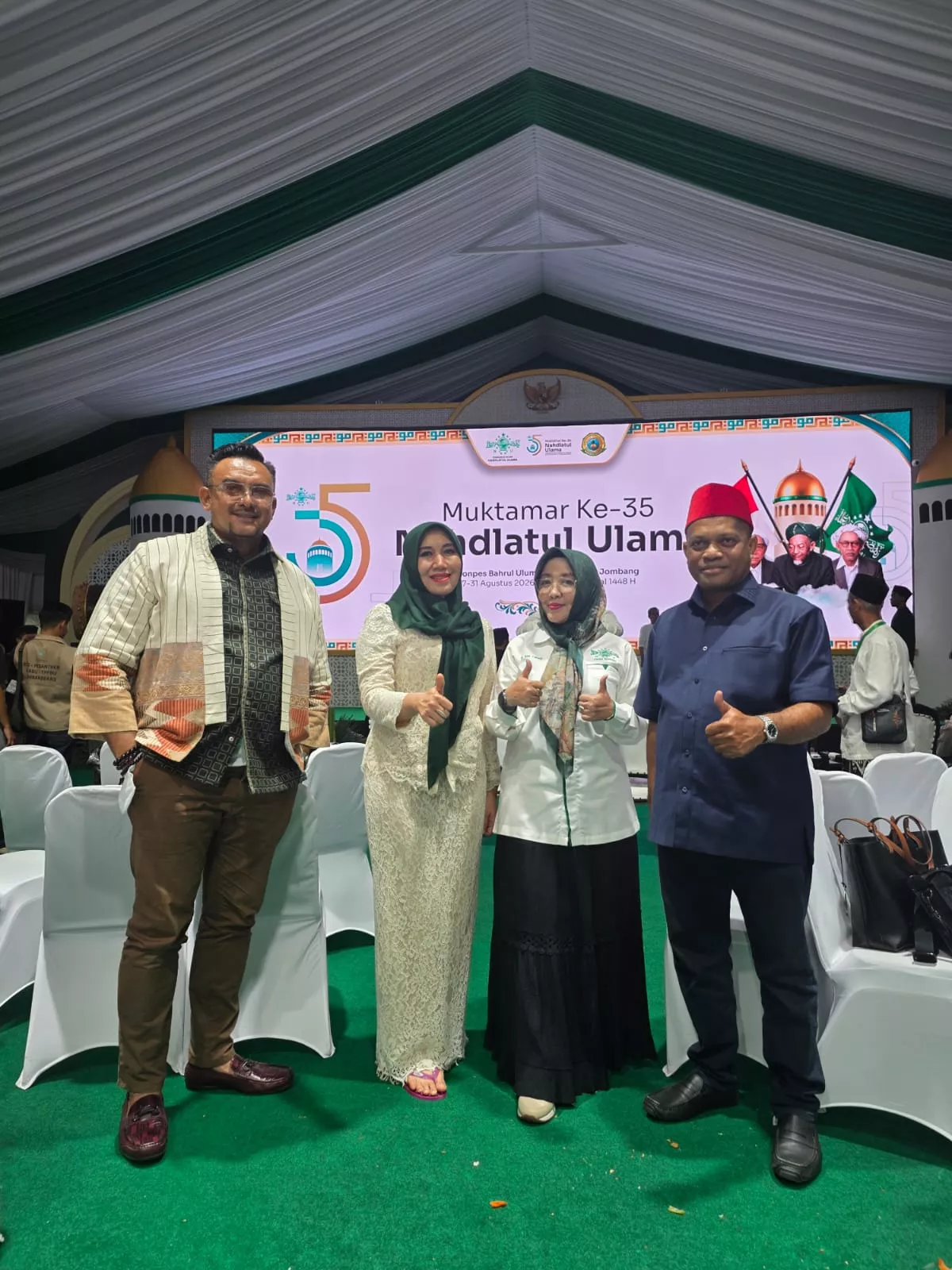 Hadir di Muktamar ke-35 NU Jombang, Senator DPD RI Dorong Persatuan Umat dan Ekonomi Warga
