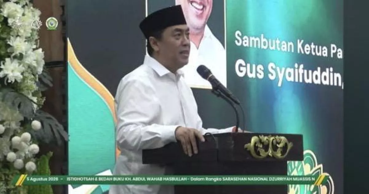 Dzurriyah Muassis Bedah Pemikiran Mbah Wahab di Jombang, Gus Syaifuddin: Sejarah Jadi Energi Masa Depan NU