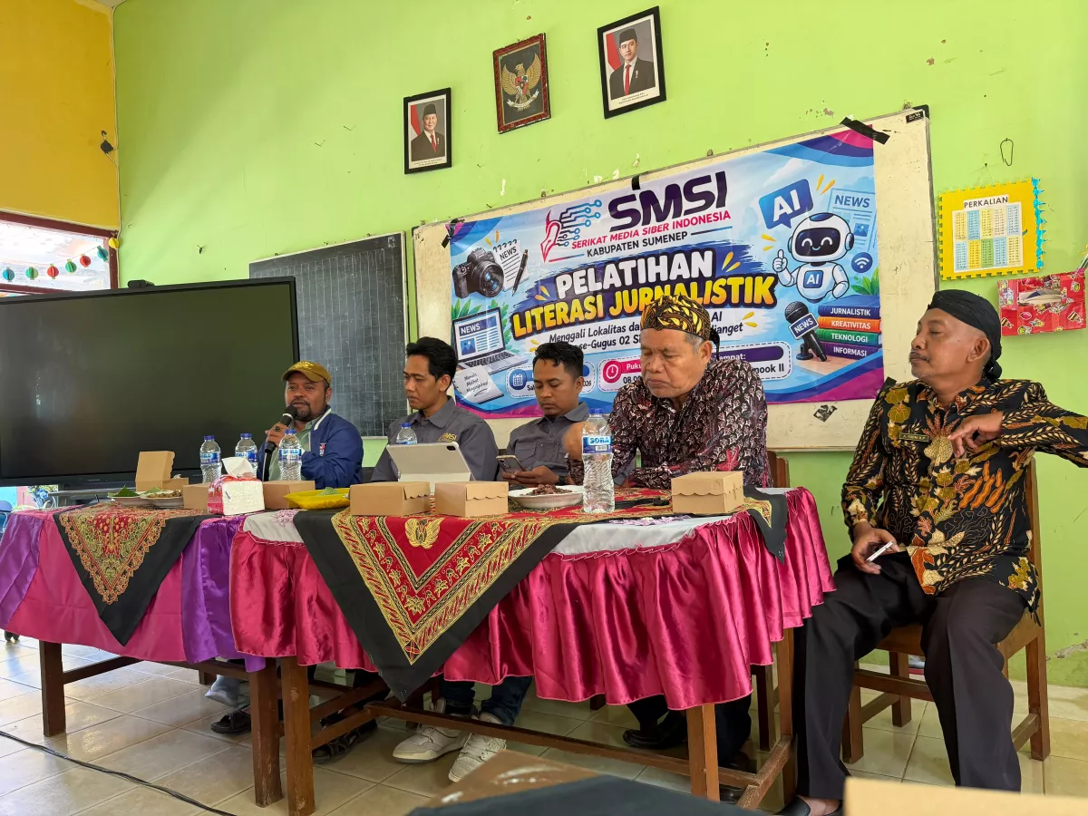 SMSI Sumenep Gelar Sekolah Melek Media, Edukasi Guru SDN Kalianget Tangkal Hoaks hingga Oknum Wartawan